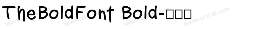 TheBoldFont Bold字体转换